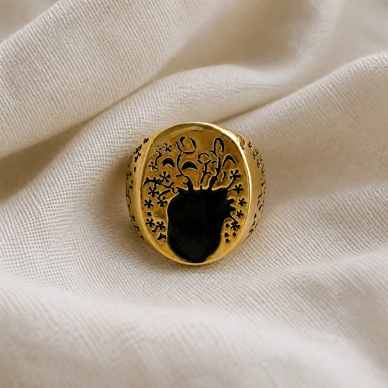 Sapphire Blossom Grace Ring