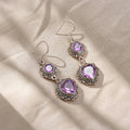 Heart Halo Drop Earrings