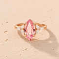 Radiant Pink Zirconia Ring