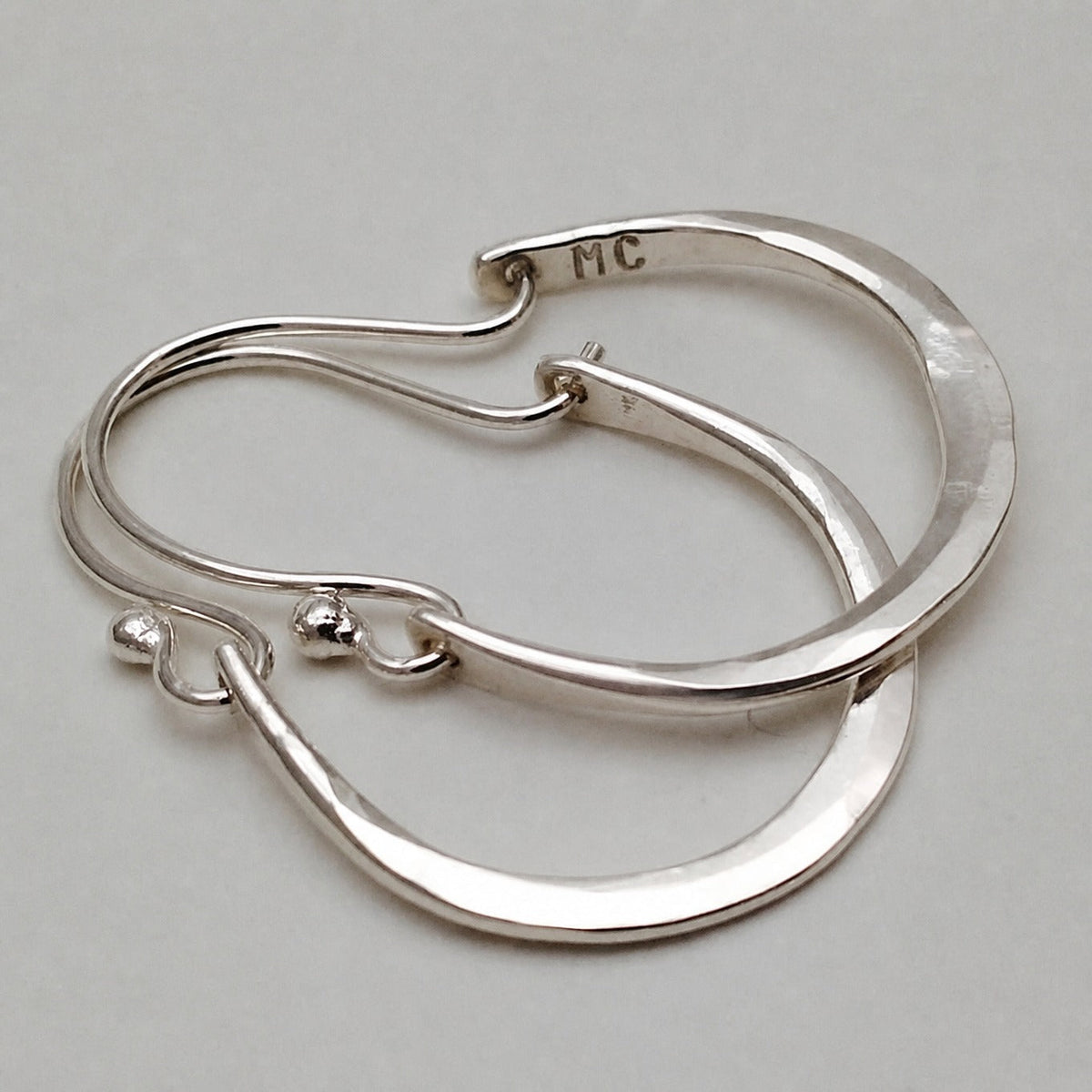 Minimal Silver Hoop Earrings