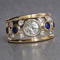 Vintage Cubic Zirconia Inlaid Ring